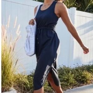 Elevated Casual Navy Blue Sleeveless Dress